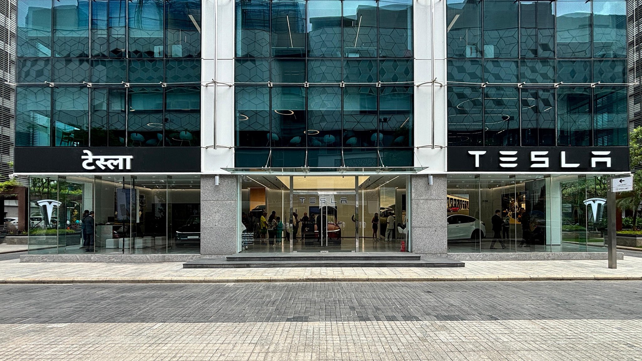 Tesla India showroom
